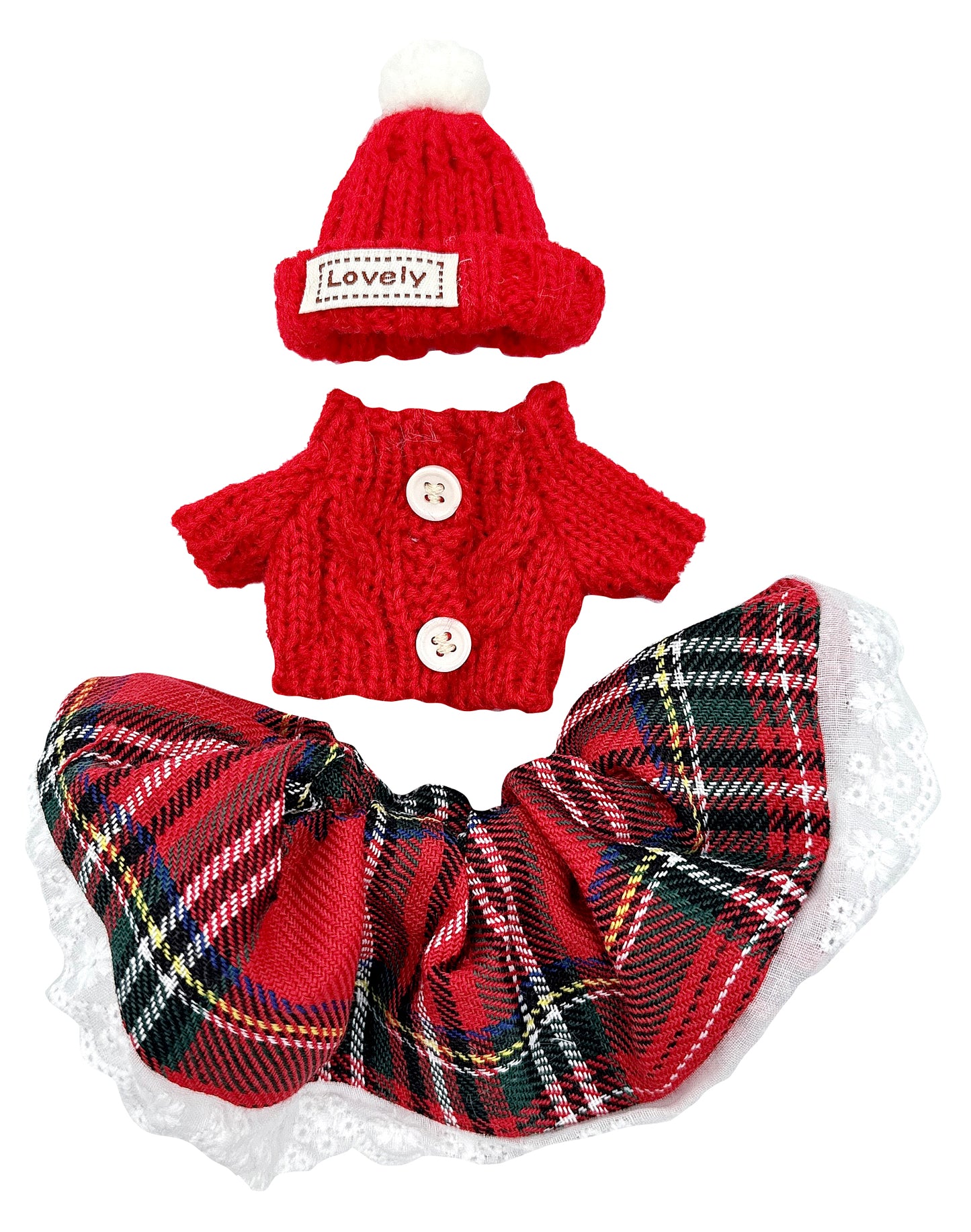 Holiday Plaid Dress Set - LBB Clothing
