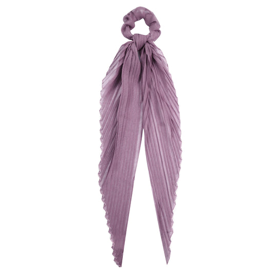 Pleated Solid Scarf Pony