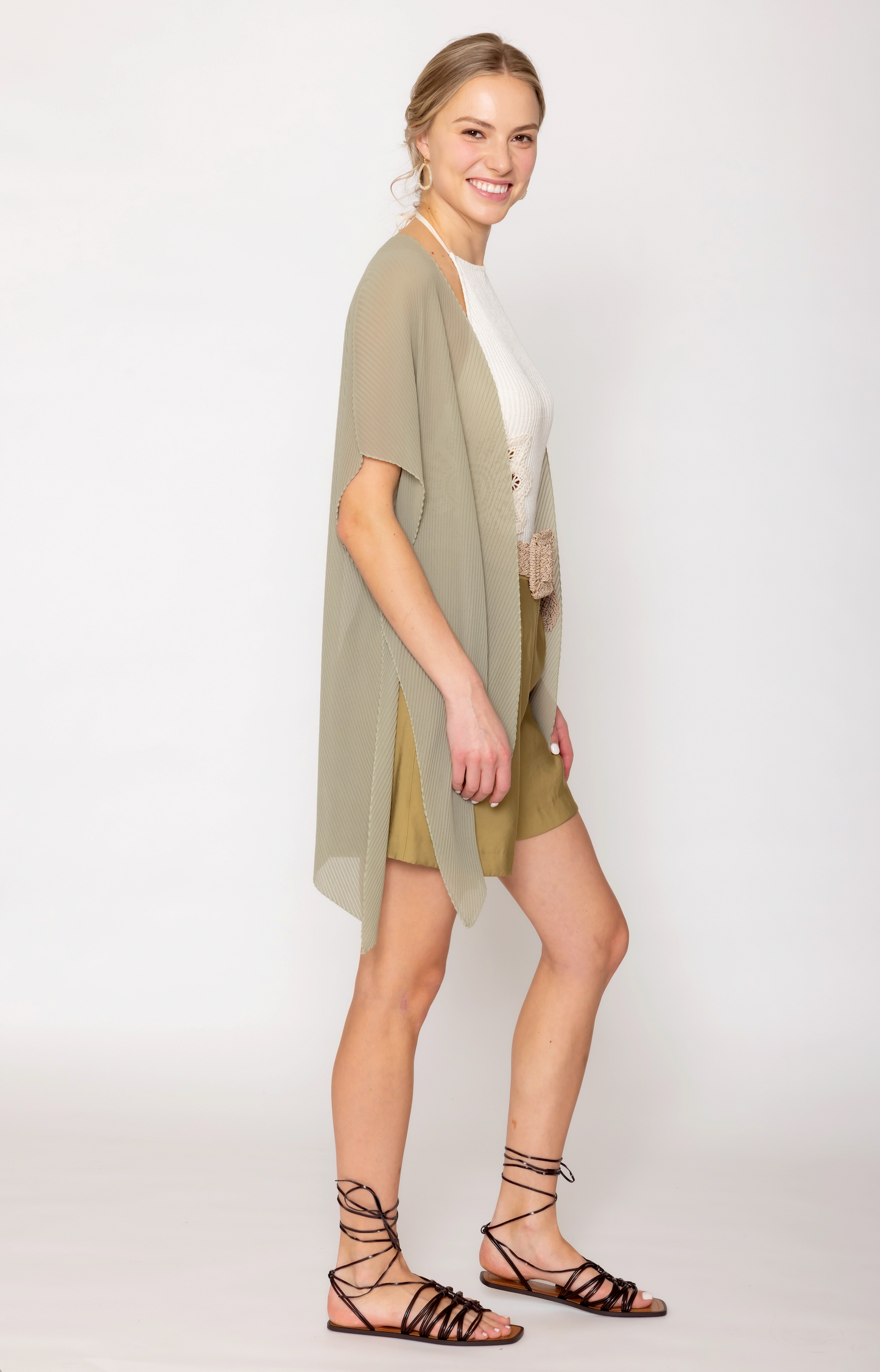 Solid Chiffon Ruana