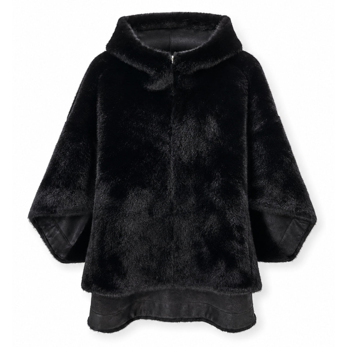 Reversible Hooded Faux Fur Jacket