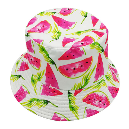 Watermelon Print Bucket Hat
