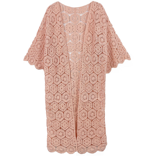 Crochet Long Cardigan