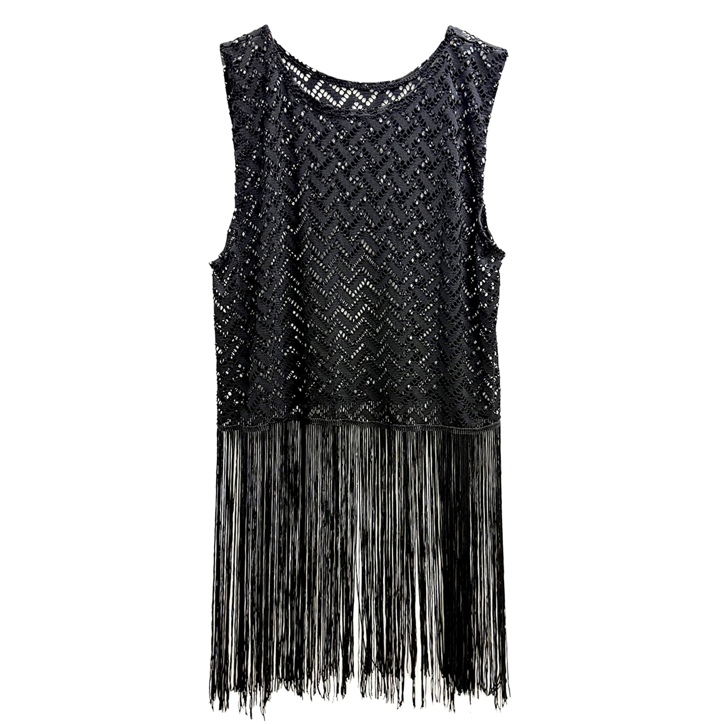 Crochet Poncho With Fringe