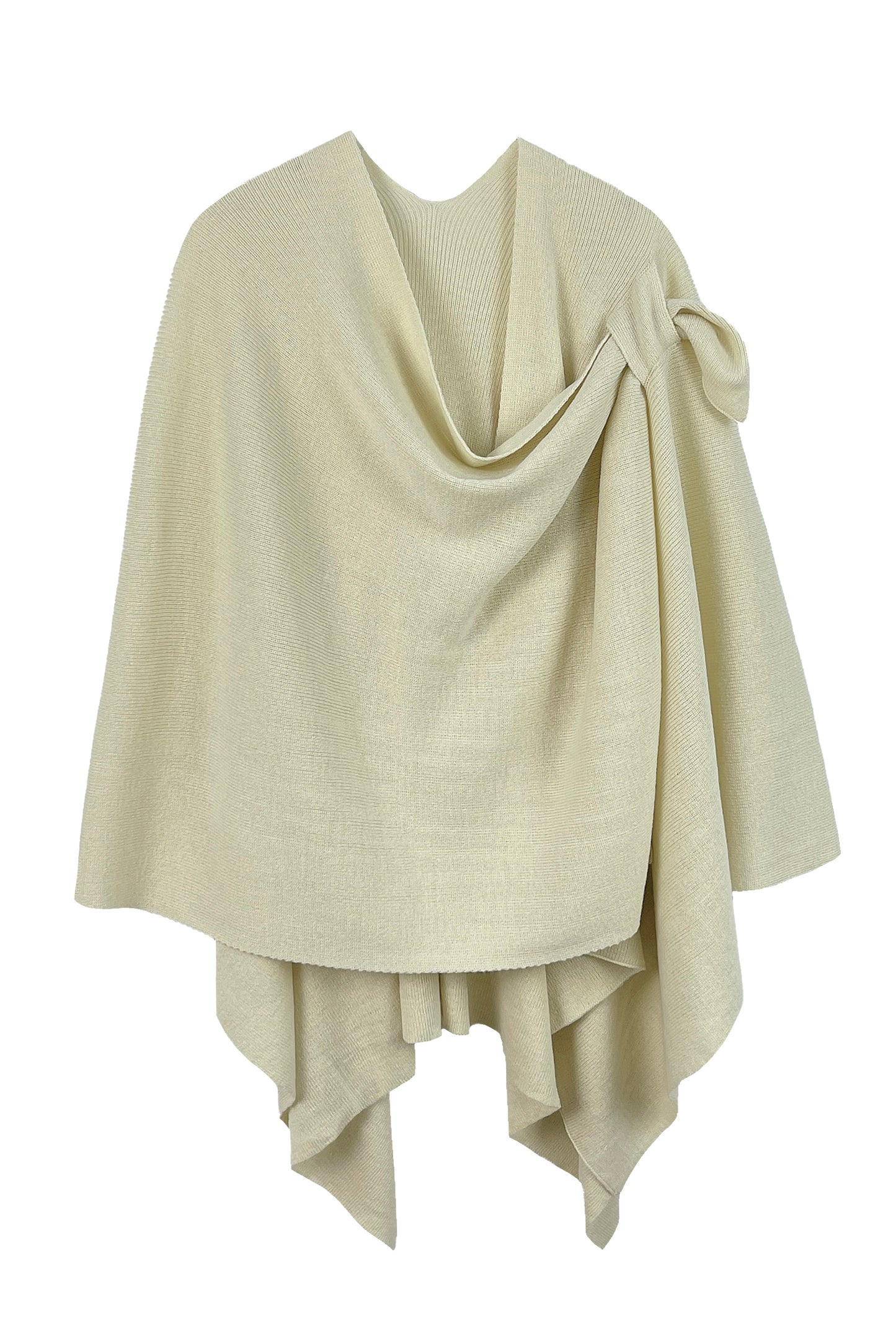 Solid Ruana With Shoulder Strap