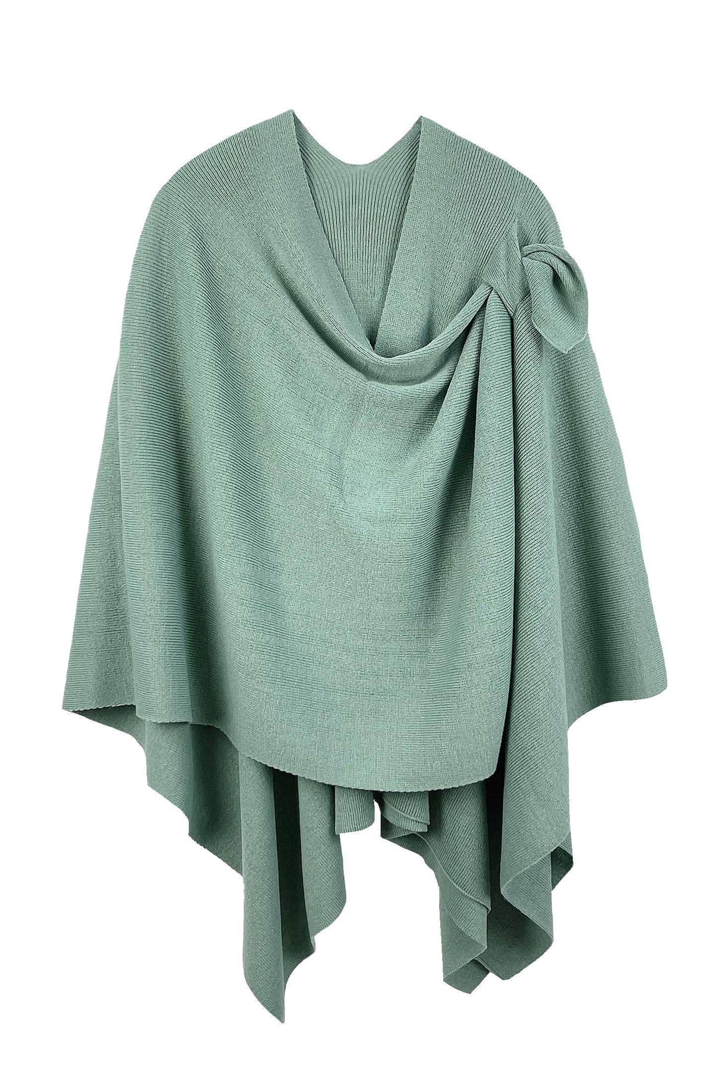 Solid Ruana With Shoulder Strap