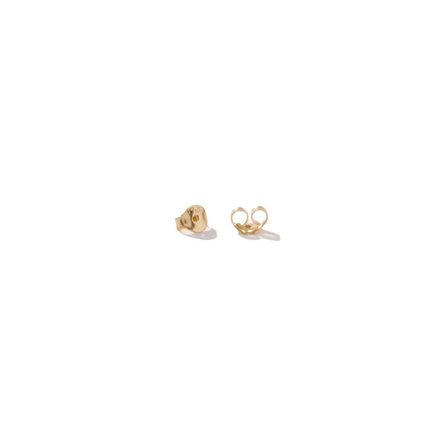 14K Gold/White Gold Dipped Tiny Bow Stud Earrings
